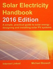 Cover of Solar Electricity Handbook